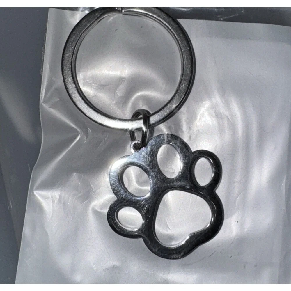 Dog‎ Paw Keychain Keyring Puppy Keychain New Pawprint
